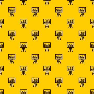 Flipchart with marketing data pattern vector Illustrazione stock