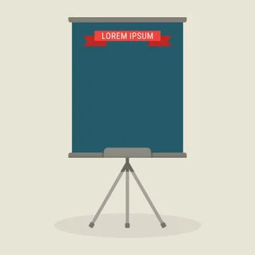 Flipchart template icon Stock Illustration