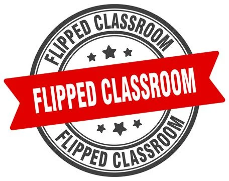 Flipped classroom stamp. flipped classroom label on transparent background... Stock Illustration