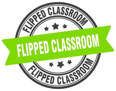 Flipped classroom stamp. flipped classroom label on transparent background... Stock Illustration