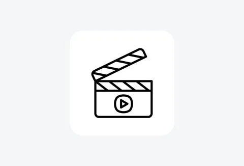 Flipper movie  fully editable vector icon Illustrazione stock