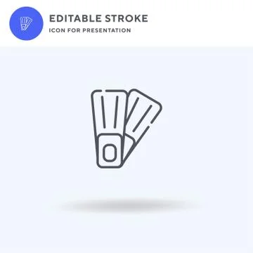 Flippers icon vector, filled flat sign, solid pictogram isolated on white, lo イラスト素材