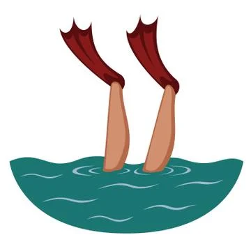Flippers up! Stock Illustration
