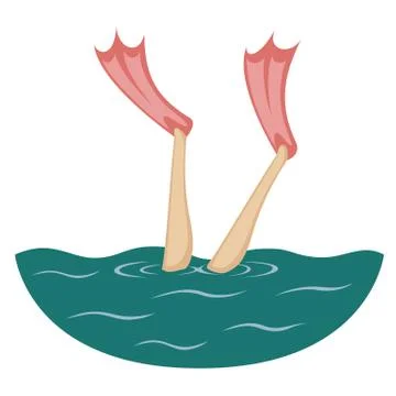 Flippers up! Stock Illustration