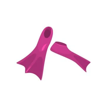 Flippers for scuba diving Stock Illustration
