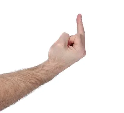 Flipping the bird Stock Photos