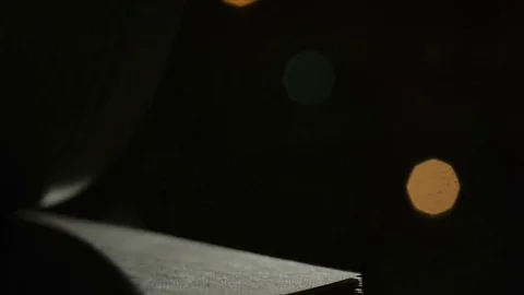 Flipping book pages close-up Video stock 72385266