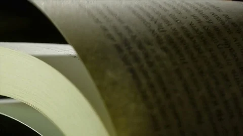 Flipping book pages close-up Stock Footage 72386586
