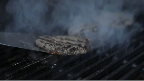 Flipping Burguers Stock Footage 116265326