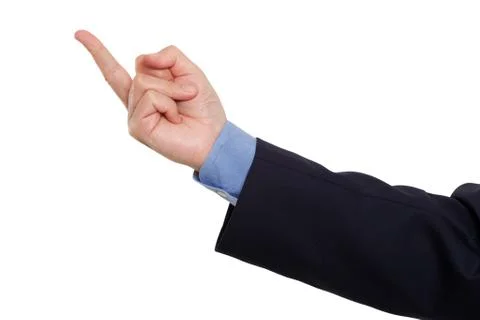 Flipping the finger Stock Photos