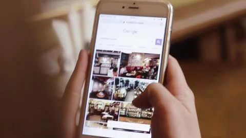 Flipping page on your smartphone Stock Footage 83093713