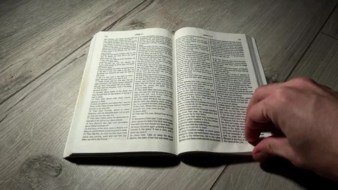 Flipping Pages Bible Background, Time Lapse Stock Footage 276824238