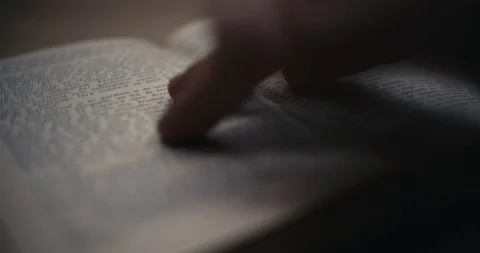 Flipping pages on an old book. Stock Footage 100367122