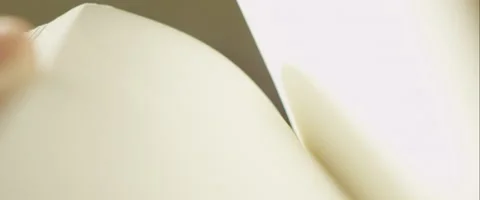 Flipping though a blank journal Stock Footage