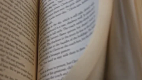 Flipping Through Book Pages Stock Footage 206532720