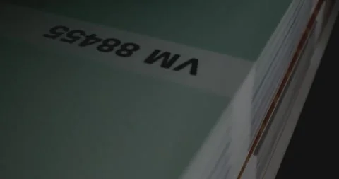 Flipping Through Colour Palette Papers Vídeo Stock 142133801