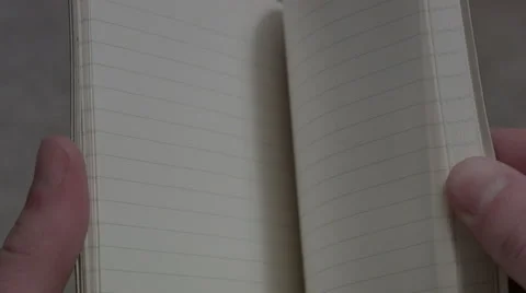 Flipping Through Empty Notebook 库存影片 46485533