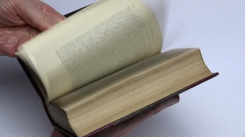 Flipping  through H.C. Andersen's, life as a fairy tale, Hans Christian Andersen Stock-Footage 46029710