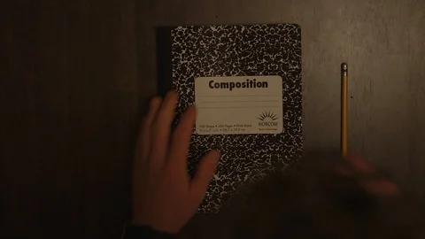 Flipping through Notebook Stock-Footage 102058330