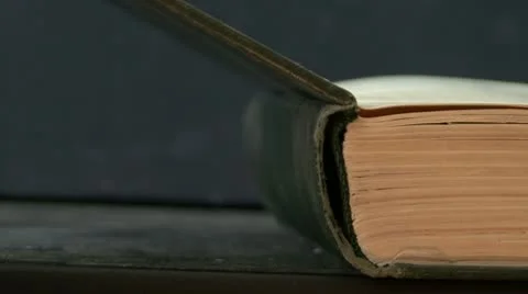 Flipping Through Pages Of Old Book Video stock 10773616