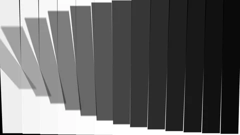 Flipping White Lines Stock Footage 119955855