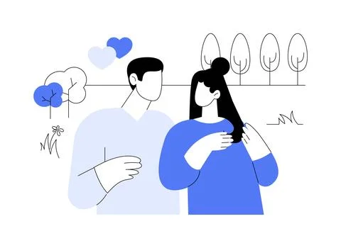 Flirting isolated cartoon vector illustrations. Stock Illustration
