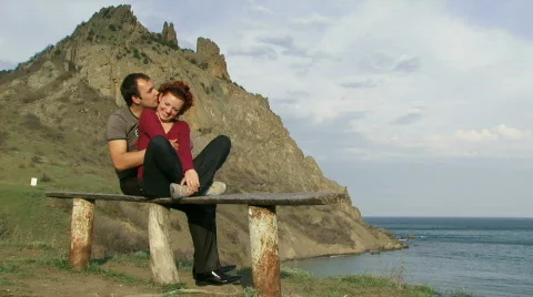 Flirting on the nature Video stock 805811