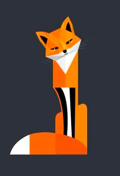 Flirty fox Stock Illustration