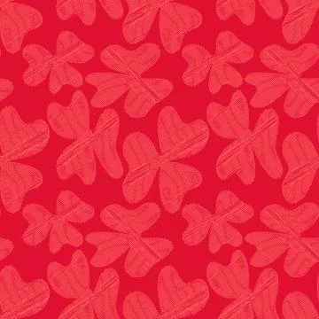The fliwers is shaded with a single line. Vector seamless background. and dra Stock Illustration