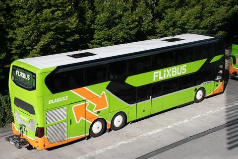 FlixBus in Munich, Germany Stock Photos