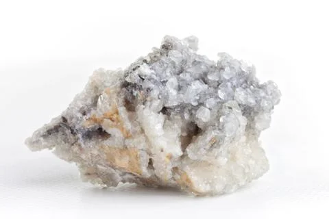 Flluorite on white background. Stock Photos