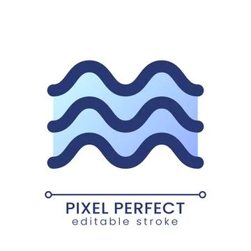 Float animation pixel perfect gradient fill ui icon Illustrazione stock