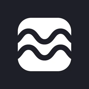 Float animation white pixel perfect solid ui icon Illustrazione stock