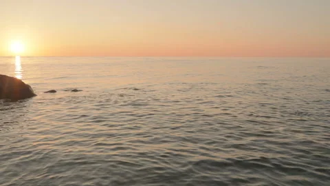 Float with a bird feather handmade floats in the sea and catches fish Stock Footage 88952489