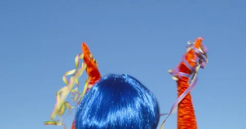 On the float - carnival concept or celebration concept Vídeo Stock 103515483