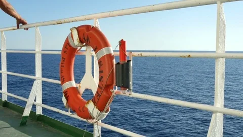 Float on the Deck of a Cruise Boat Video stock 80553791