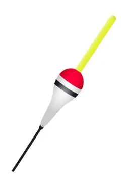 Float fishing white with red Illustration