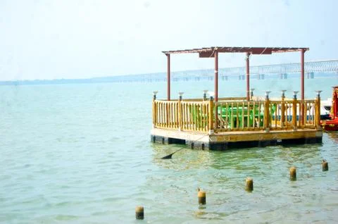 Float in the godavari Stock Photos