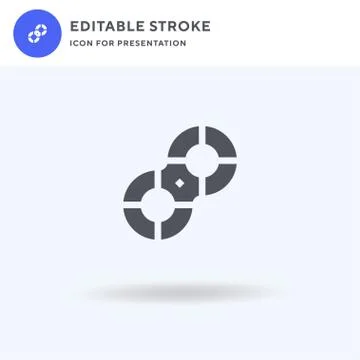 Float icon vector, filled flat sign, solid pictogram isolated on white, logo Stock Illustration