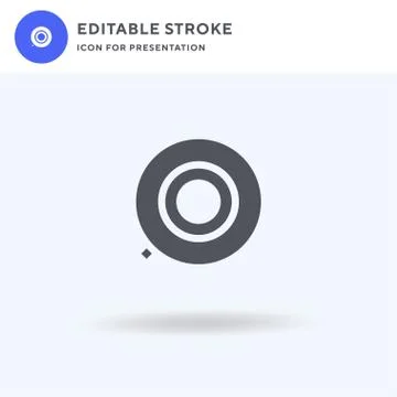 Float icon vector, filled flat sign, solid pictogram isolated on white, logo Illustrazione stock