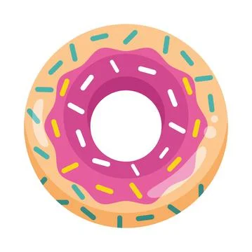 Float inflatable donut Stock Illustration