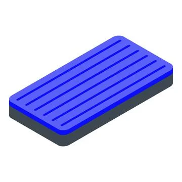 Float inflatable mattress icon, isometric style イラスト素材