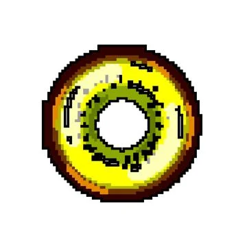 Float inflatable ring game pixel art vector illustration イラスト素材