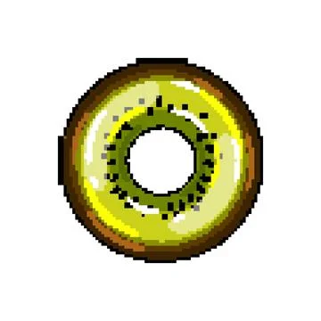 Float inflatable ring pixel art vector illustration 스톡 일러스트