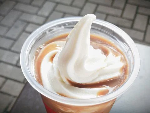 Float on Mocha Float from the Kentucky Fried Chicken Stock Photos