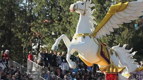 FLOAT IN A PARADE Stock Footage 33847167