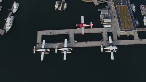 Float Plane Dock Stock Footage 113960906