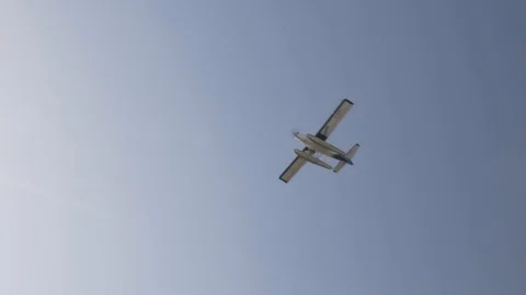 Float plane flyby Stock Footage