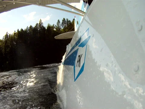 Float plane with mounted camera Stock Footage 50646964
