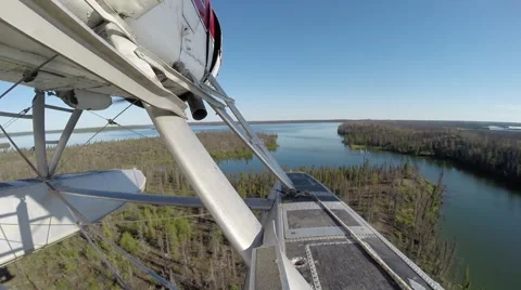 Float Plane POV Over Lakes Stock Footage 68675918
